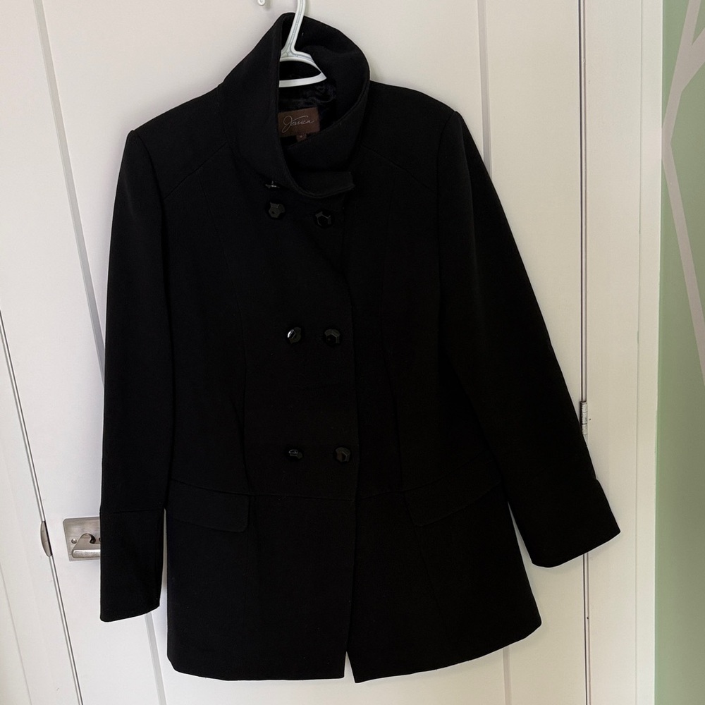 Black Double-Breasted Coat